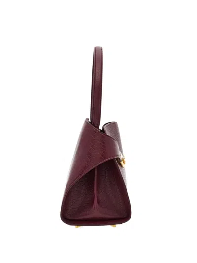 Ferragamo Hug Soft Medium Shoulder Bag In Burgundy
