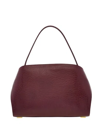 Ferragamo Hug Soft Medium Shoulder Bag In Burgundy