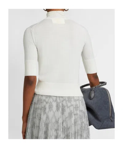 Ermanno Scervino Bead-embellished Diamond-pattern T-shirt In White