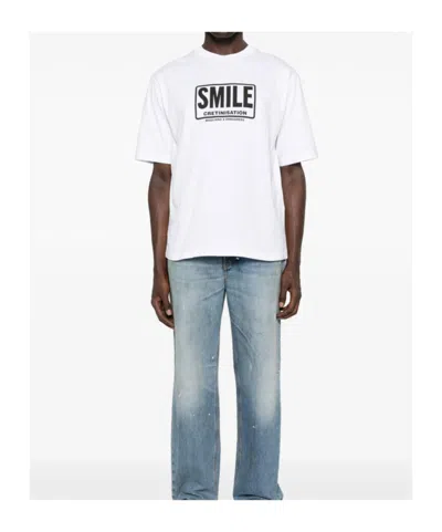 Dsquared2 Dsquared White Cotton Dsquared X Magliano T-shirt In White