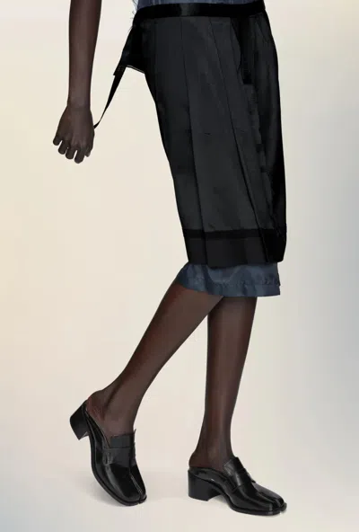 Maison Margiela Tabi City Loafer Mule Woman Black In Multi