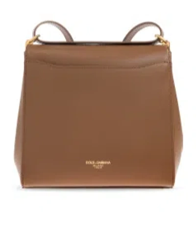 Dolce & Gabbana Marlene Leather Mini Bag In Brown