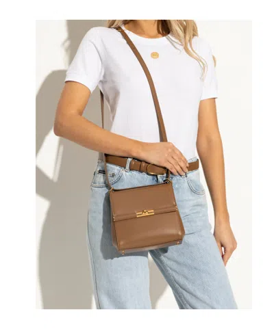Dolce & Gabbana Marlene Leather Mini Bag In Brown