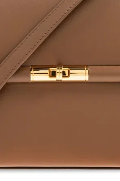 Dolce & Gabbana Marlene Leather Mini Bag In Brown