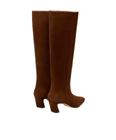 Stuart Weitzman 50mm Stassi Suede Knee-high Boots In Brown