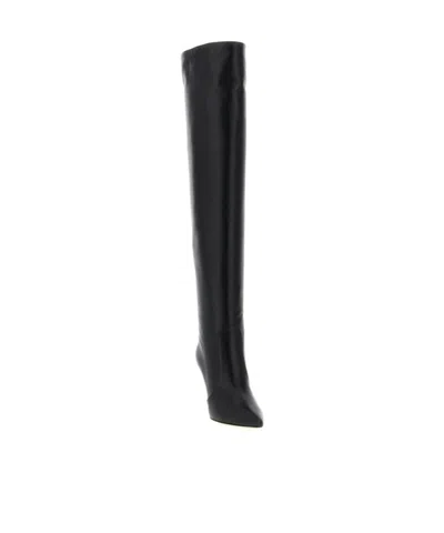 Gianvito Rossi 85mm Hansen Cuissard Pointed-toe Boots In Black