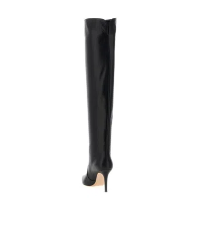 Gianvito Rossi 85mm Hansen Cuissard Pointed-toe Boots In Black