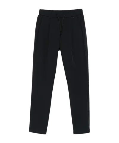 Herno Pleated Drawstring Trousers In Black