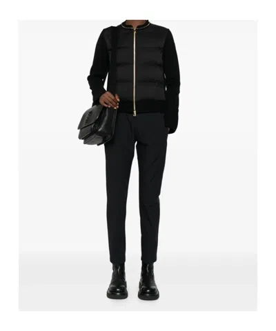 Herno Pleated Drawstring Trousers In Black