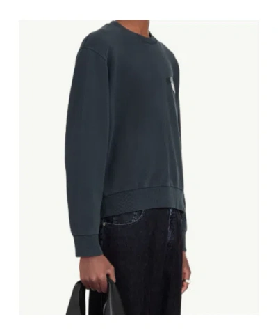 Mm6 Maison Margiela Mm6 By Maison Margiela Wool Taped Label Crewneck Sweater In Black