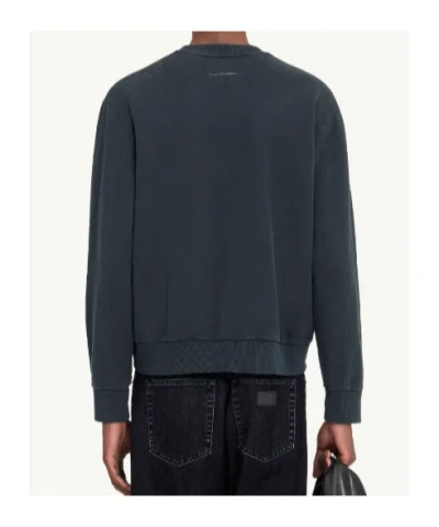 Mm6 Maison Margiela Mm6 By Maison Margiela Wool Taped Label Crewneck Sweater In Black