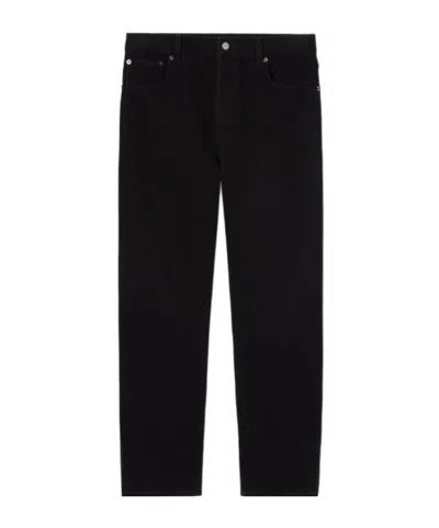 Gucci Cropped Denim Trousers Five Pocket Style In Black