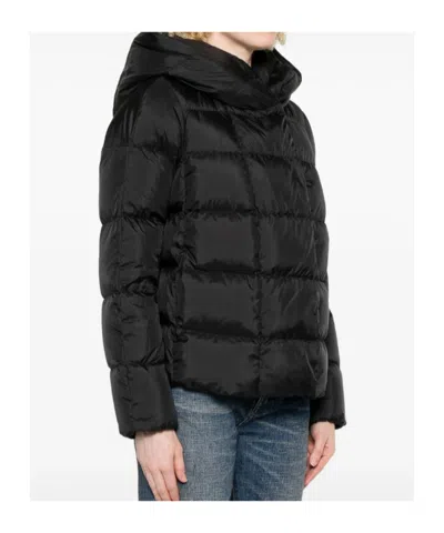 Peuterey Tucano Mqn 02 Black Down Jacket In Black