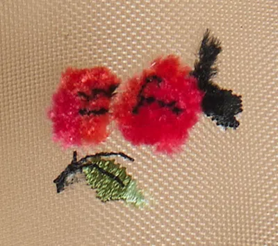 Khaite Marcy Raspberry-embroidery Ballet Flats In Sand