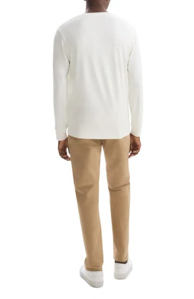 Theory Essential Long-sleeve Tee In Anemone Modal Jersey In White