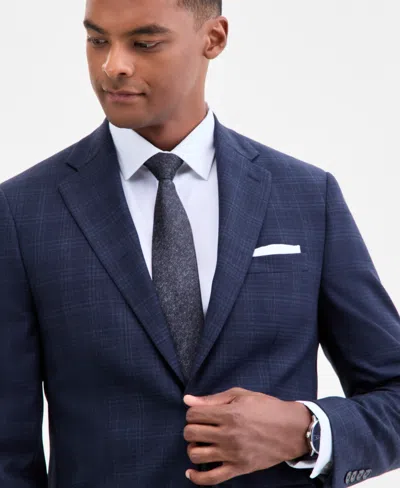 Calvin Klein Malbin Mens Wool Extra Slim Fit Two-button Blazer In Blue