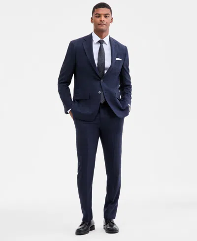 Calvin Klein Malbin Mens Wool Extra Slim Fit Two-button Blazer In Blue