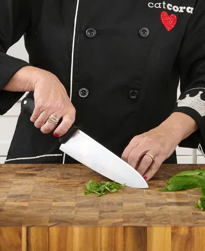 Cat Cora Cutlery-pro 8" Soft-grip Handle Chef Knife In Multi
