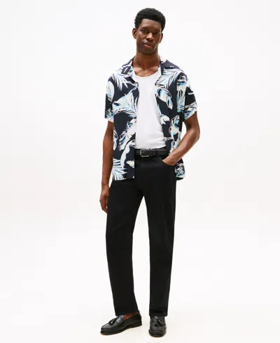 Tommy Hilfiger Regular Fit Banana Leaf Print Camp Shirt In Multi