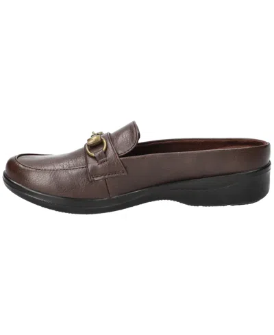 Easy Street Nell Womens Round Closed Toe Mules In Brown