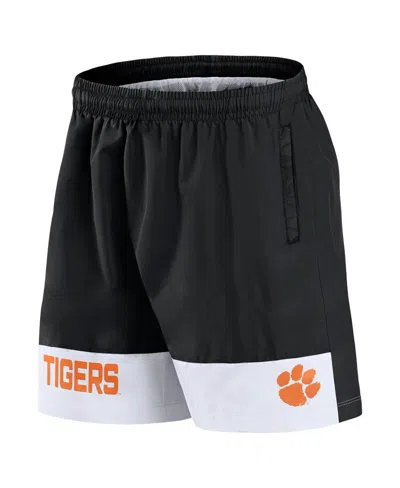 Fanatics Men's Black Clemson Tigers Elements Intensity Woven Shorts In Black