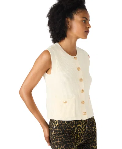 Steve Madden Aliya Sweater Vest In White