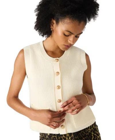 Steve Madden Aliya Sweater Vest In White