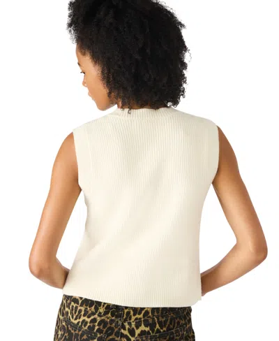 Steve Madden Aliya Sweater Vest In White