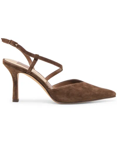 Dolce Vita Kamra Heels Dk Brown Suede In Brown