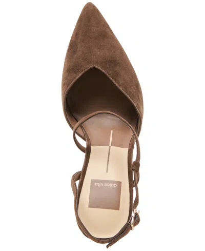 Dolce Vita Kamra Heels Dk Brown Suede In Brown