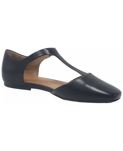 Gentle Souls Women's Wyatt T-strap Flats In Black