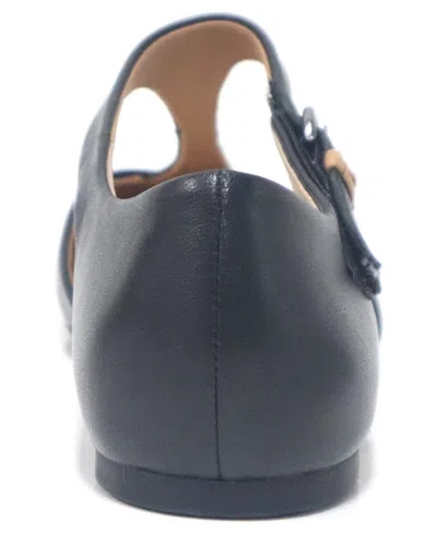 Gentle Souls Women's Wyatt T-strap Flats In Black