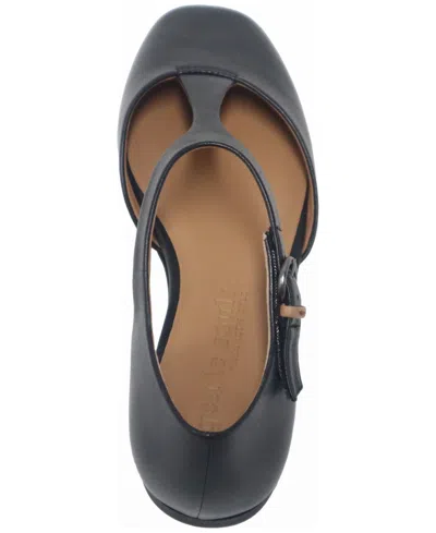 Gentle Souls Women's Wyatt T-strap Flats In Black
