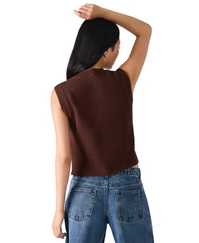 Steve Madden Aliya Sweater Vest In Brown
