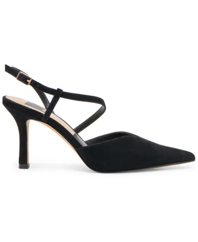Dolce Vita Kamra Heels Onyx Suede In Black