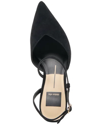 Dolce Vita Kamra Heels Onyx Suede In Black