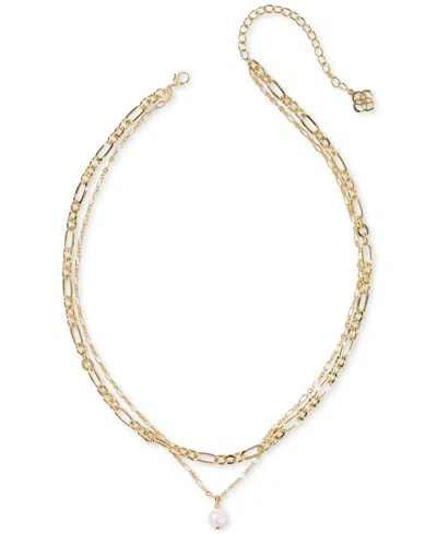 Kendra Scott Ashton Multi Strand Necklace, 16" + 3" Extender In Gold