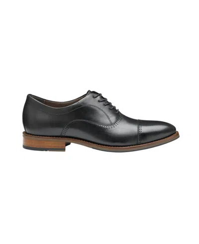 Johnston & Murphy Men's Xc4 Lavoy Cap Toe Lace Up Oxford Shoe In Black