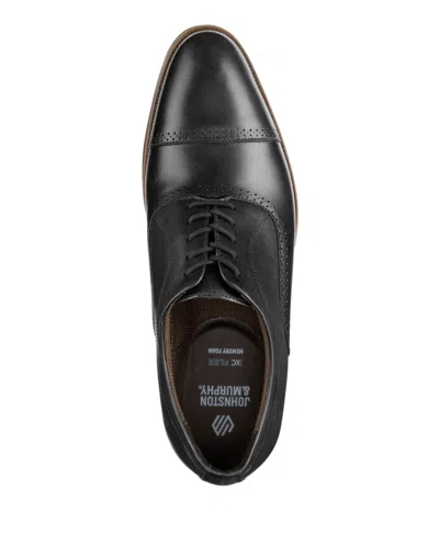 Johnston & Murphy Men's Xc4 Lavoy Cap Toe Lace Up Oxford Shoe In Black