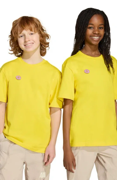 Adidas Originals Big Kids X The Simpsons Graphic T-shirt In Yellow