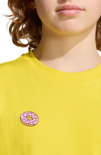 Adidas Originals Big Kids X The Simpsons Graphic T-shirt In Yellow