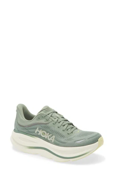 Hoka M Bondi 9 Synthetic Fabric Sneakers In Green