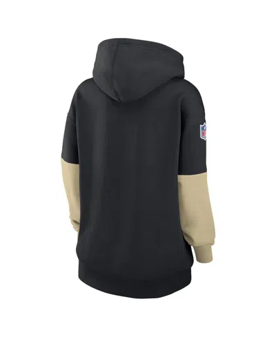 Nike New Orleans Saints Sideline Essential  Women's Nfl Pullover Hoodie In Black