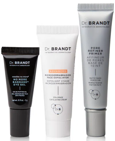 Dr. Brandt 3-pc. Buff, Smooth & Prime Set In Transparent