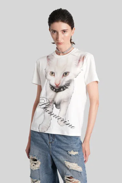 Blumarine Cotton T Shirts In White