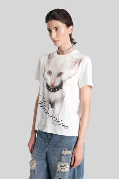 Blumarine Cotton T Shirts In White