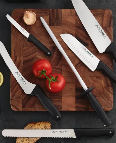 Cat Cora Cutlery-pro 3-piece Soft-grip Handle Chefs Knives Set In Multi