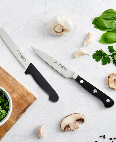 Cat Cora Cutlery-pro 3-piece Soft-grip Handle Chefs Knives Set In Multi