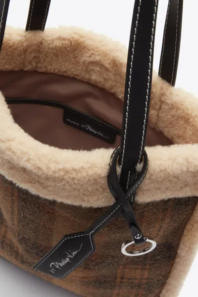 3.1 Phillip Lim Wool Flannel Slim Tote In Multi
