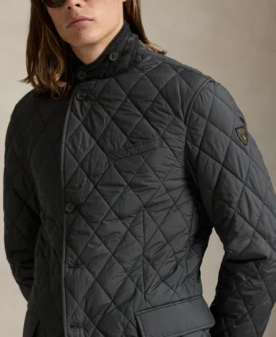 Polo Ralph Lauren Beaton Quilted Water-repellant Sport Coat Jacket In Black